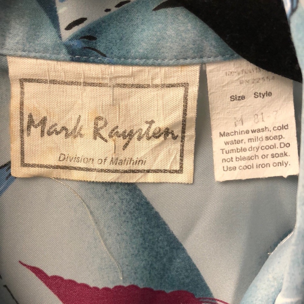 Mark Raysten Medium Button Down Polyester Aloha S… - image 4